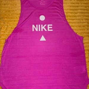 Nike Hot Pink Graphic Dri-FIT Tank